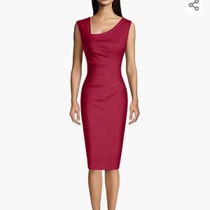 Red Sleeveless Bodycon Dress
